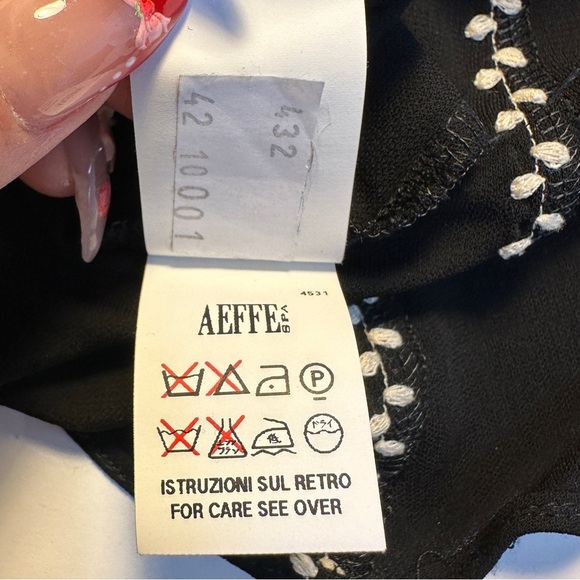 Vintage Jean Paul Gaultier Femme Embroidered Midi Dress US 8 Black LBD Y2k 90s - Picture 8 of 14